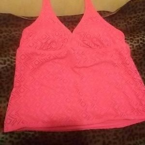 Hot pink swimsuit top